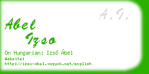 abel izso business card